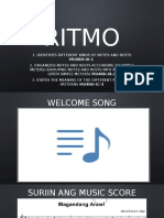 Music Q1 W1 D1 L1 MU4RH-Ia-1 MU4RH-Ib-2 MU4RH-Ic-3 Identifies Different Kinds of Notes and Rests