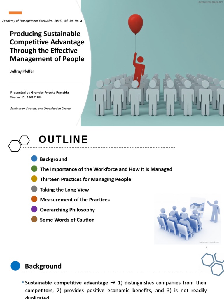 Sustainable Advantage via Workforce Management | PDF | Competitive ...