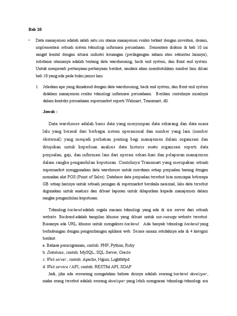 Bab 10 | PDF