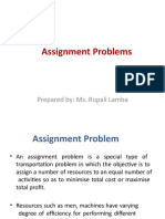 CHAPTER- ASSIGNMENT PROBLEMS