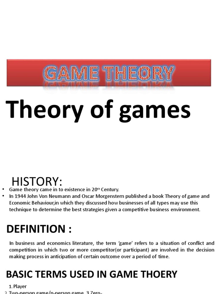 Chapter - Game Theory | PDF | Mathematical Analysis | Analysis