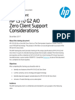 HP T310 G2 Aio Zero Client Support Considerations
