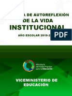 1. AUTOEVALUACIÓN DE LA VIDA INSTITUCIONAL  2019-2020 DEFINITIVO
