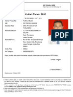 Kartu Peserta KIP Kuliah 2020 PDF