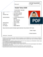 Kartu Peserta KIP Kuliah 2020 PDF