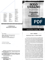 BALDEZ, Miguel. Solo Urbano - Propostas para Constituinte. 1986