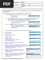 Name - Grade - / 32: National 5 Computing Homework