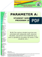 Parameter A:: Student Services Program (SSP)