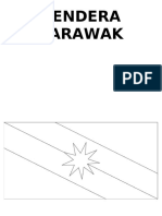 Bendera Sarawak A3