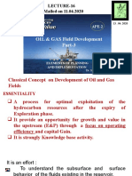 OIL & GAS Field Development Part-3: Lecture-16 E Mailed On 11.04.2020
