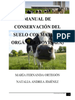 Bovinaza MANUAL DE CONSERVACIÓN DEL SUELO CON MATERIA ORGÁNICA