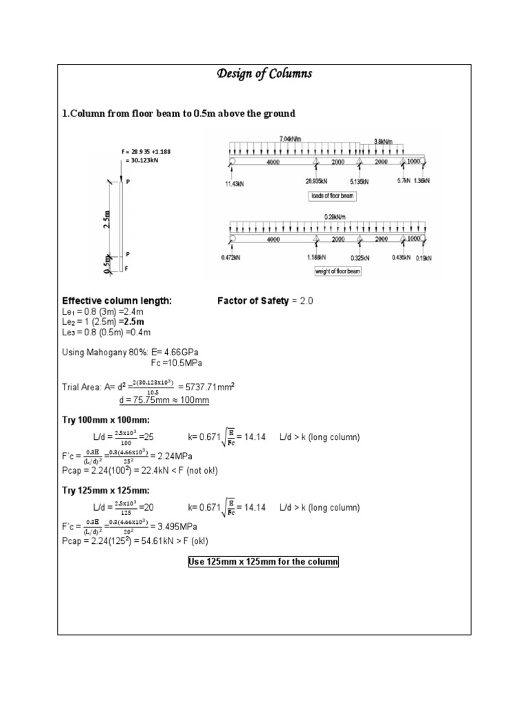 Design of Columns PDF | PDF | Nature