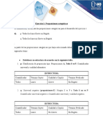 Ejercicio 1 proposiciones categóricas lluvia Bogotá