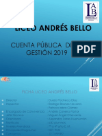 Cuenta Pública 2019 - Liceo Andrés Bello - San Miguel
