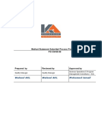 Method Statement Submittal Procedure