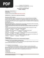 PROBLEM NO. 1: Multi-Storey Apartment Building: Statement of The Problem