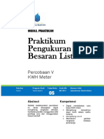 Modul 5 Praktikum Pengukuran Besaran Listrik PDF