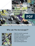 Optical Mineralogy: Use of The Petrographic Microscope