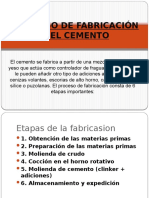 Proceso de Fabricación Del Cemento