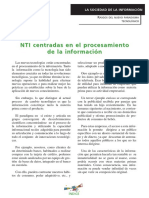 NTI Centradas en El Procesamiento de La Informacion