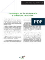 Tecnologias de La Información e Industrias Culturales PDF