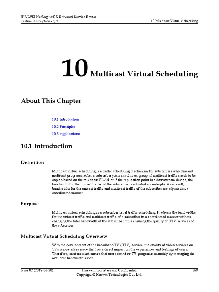 Multicast Virtual Scheduling: About This Chapter | PDF | Multicast ...