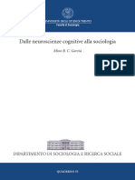 Dalle Neuroscienze Cognitive Alla Sociologia PDF