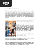 Romeo and Juliet: Film vs. Play Analysis | PDF | Romeo And Juliet