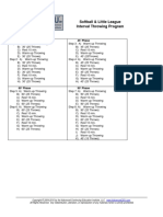 Interval Softball Little Leagye Throwing Phase I PDF