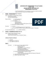 Arthroscopic Debridement of Slap Lesion (Type I & Iii) And/Or Partial Rotator Cuff Debridement Protocol