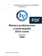 Matura Podstawowa Z Matematyki 2020 Autor Wiesław Bać PDF