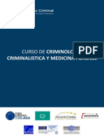 Curso de Criminologia Criminalistica y Medicina Forense