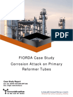 FIORDA Case Study Corrosion Attack On Primary Reformer Tubes