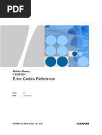 Mobile Money V100R003 Error Codes Reference 01