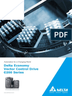 Delta Economy Vector Control Drive C200 Series: Automation For A Changing World