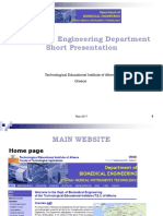 Biomedical Engineering Department Presentation