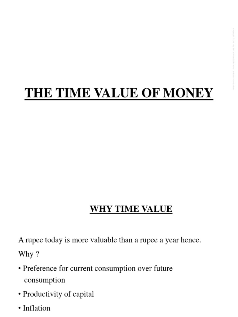 The Time Value of Money | PDF | Present Value | Interest