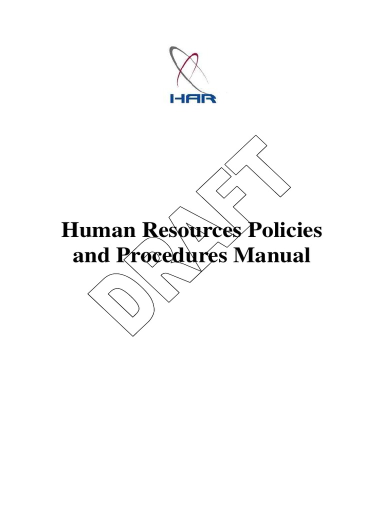 HR Policies and Procedures Manual 2016 | PDF | Professional ...