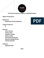 Higiene Ocupaciona I Practico 8 Radiaciones Elecromagnéticas