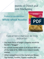 Direct & Event Marketing Strategies for Whole Wheat Noodles