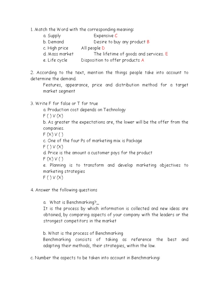 Offer Benchmarking Marketing