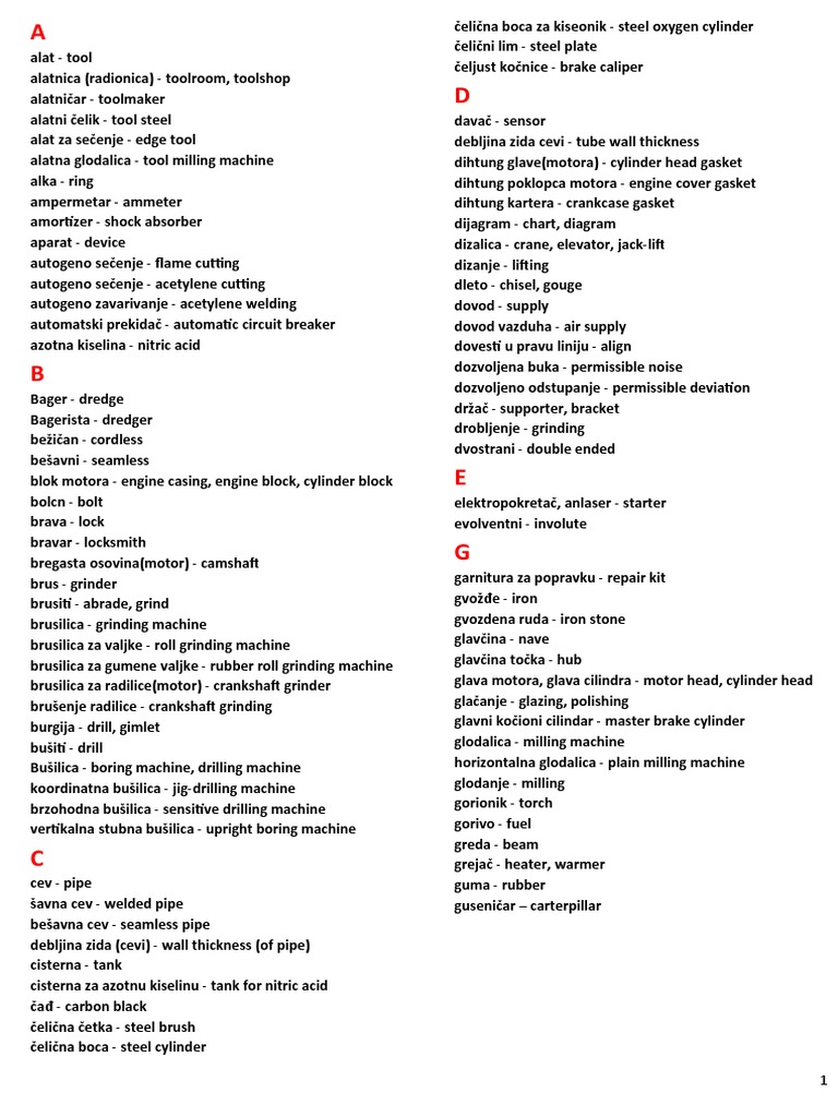 Terminology for Mechanical Components | PDF | Machines | Pipe (Fluid ...