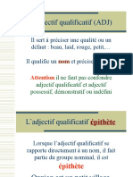 Adjectif Qualificatif