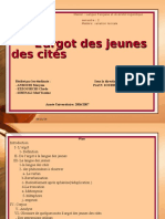 Argot Des Jeunes Des Cites