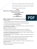 Ley de Salud Del Estado de Jalisco 1 PDF