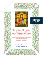 NOU: Calendar Ortodox de Stil Vechi 2011 - Veniamin Ilie