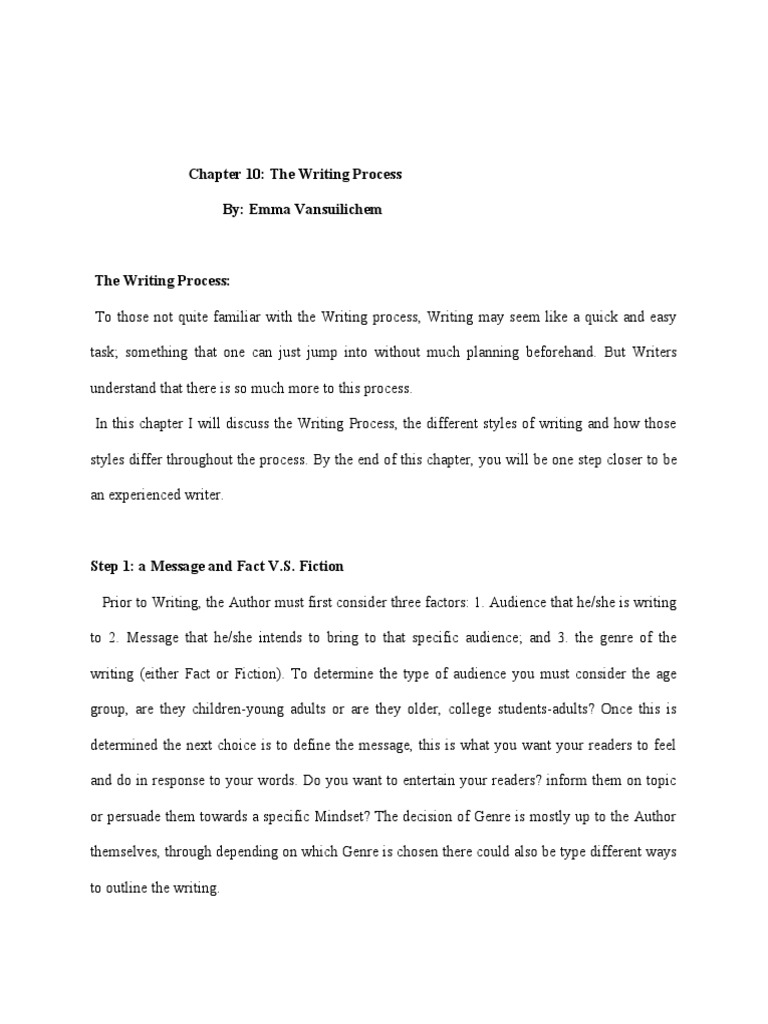 Understanding the Writing Process | PDF | Writers | Books