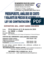 AFICHE SEMINARIO ANALISIS DE PRECIOS UNITARIOS (29 febrero  al 11 de marzo de 2016).pdf