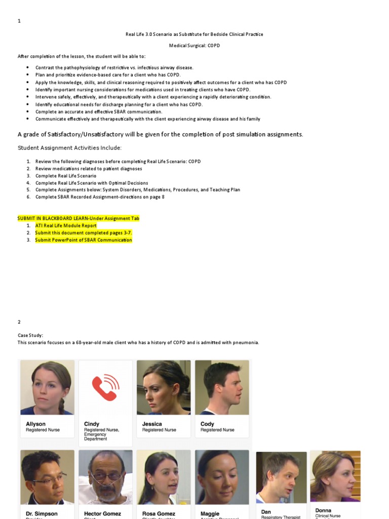 Copd Make Up Assignment Final Pdf Hypertension Blood Pressure