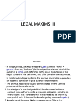 Legal Maxims Iii